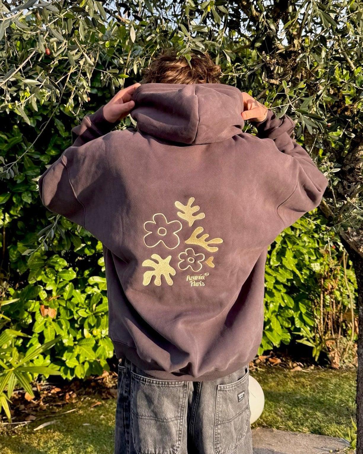 Sweat Brodé "Winter Flower" Nuit Édition