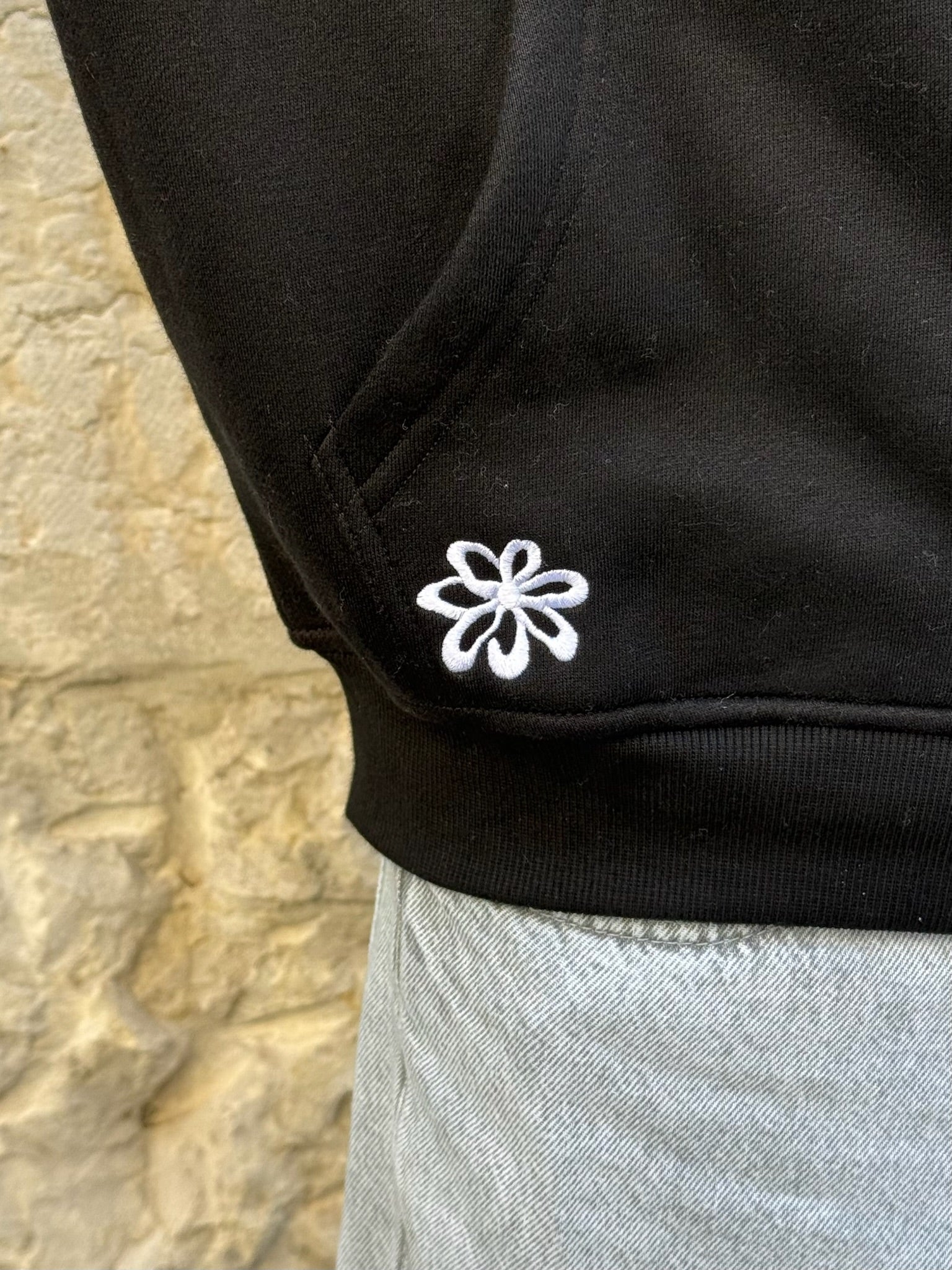 Sweat Zipper Brodé "Create Artist" - Noir