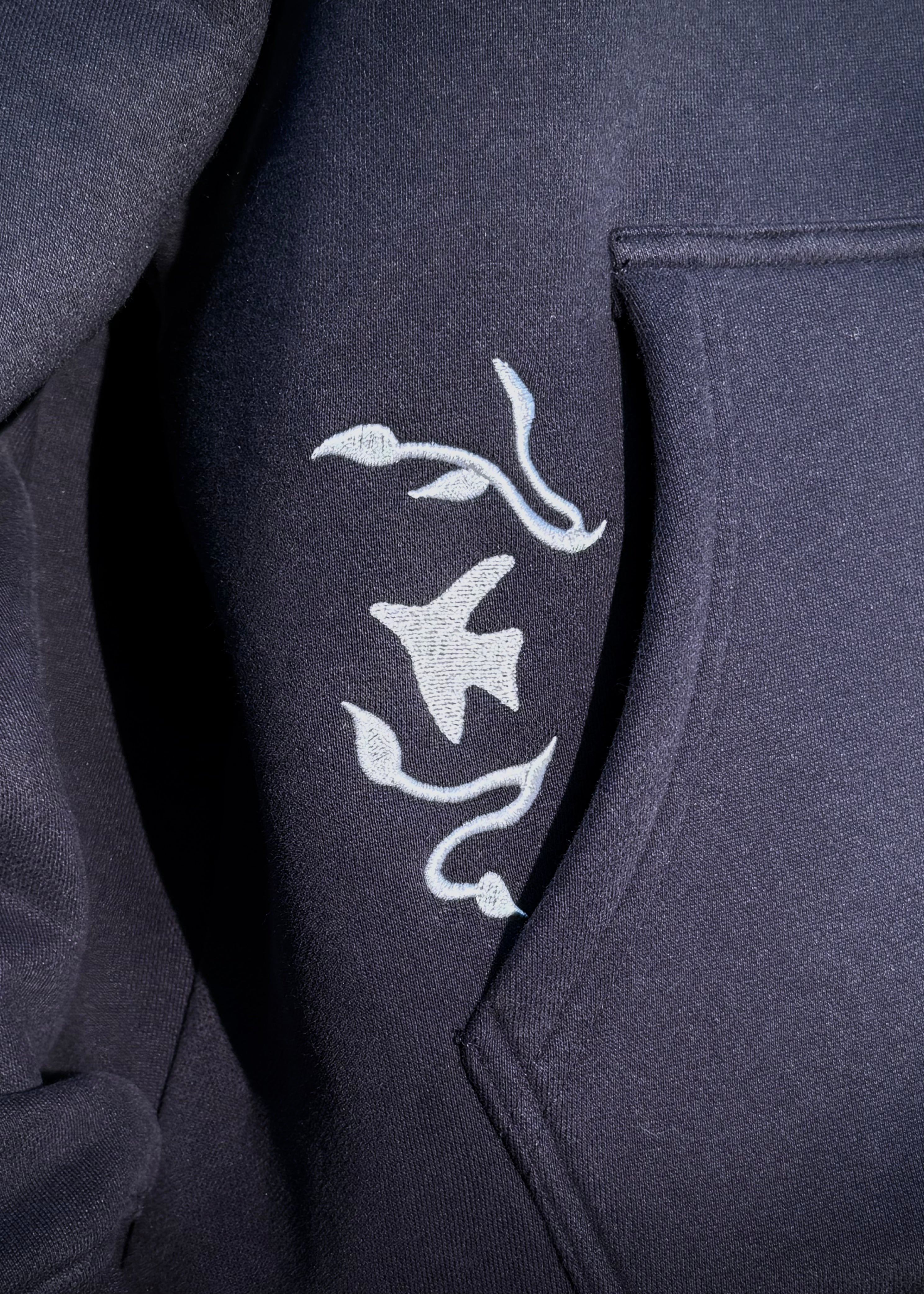 Sweat Brodé "Moon" - Bleu Marine