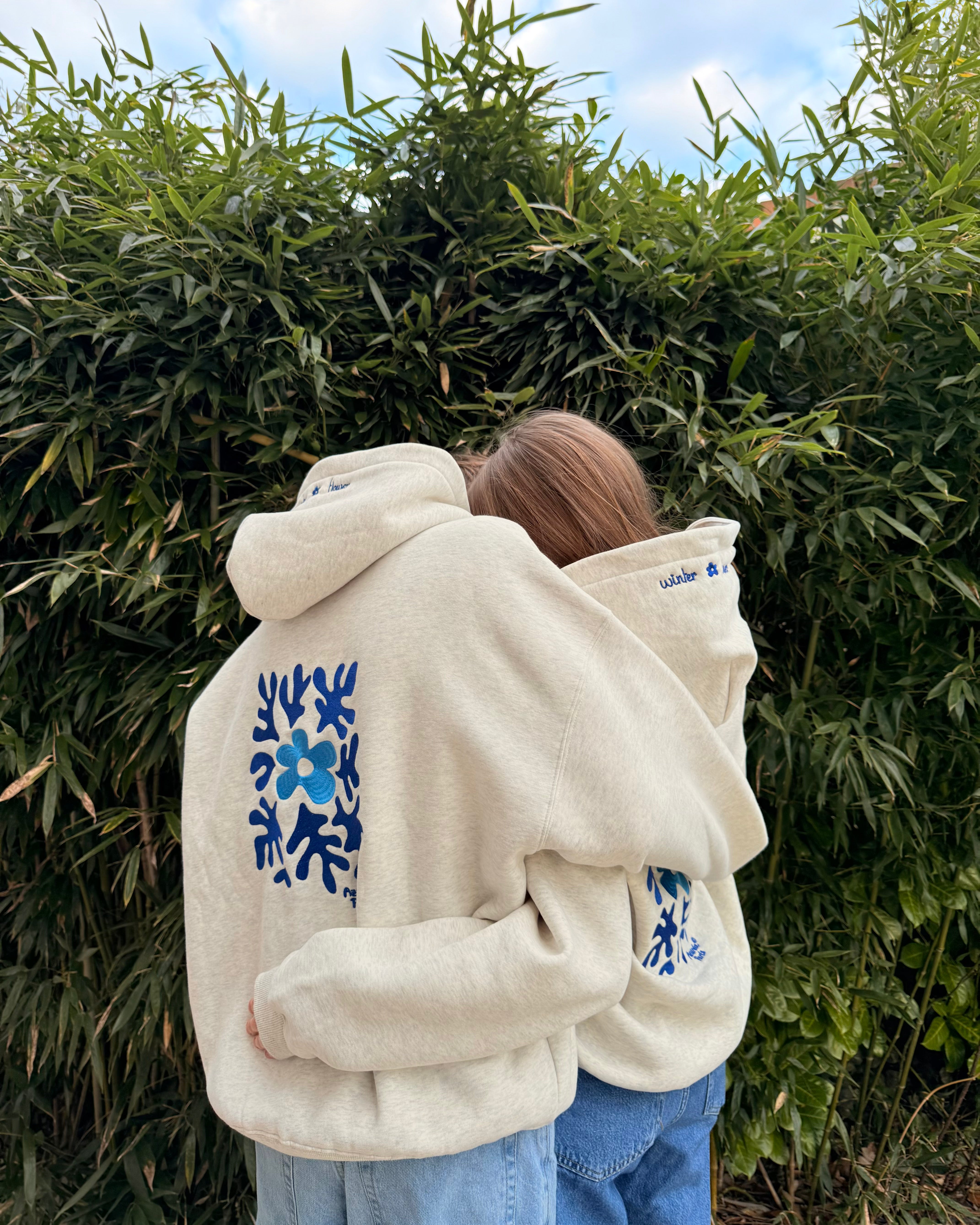 Origins “Winter Flower” Embroidered Sweatshirt