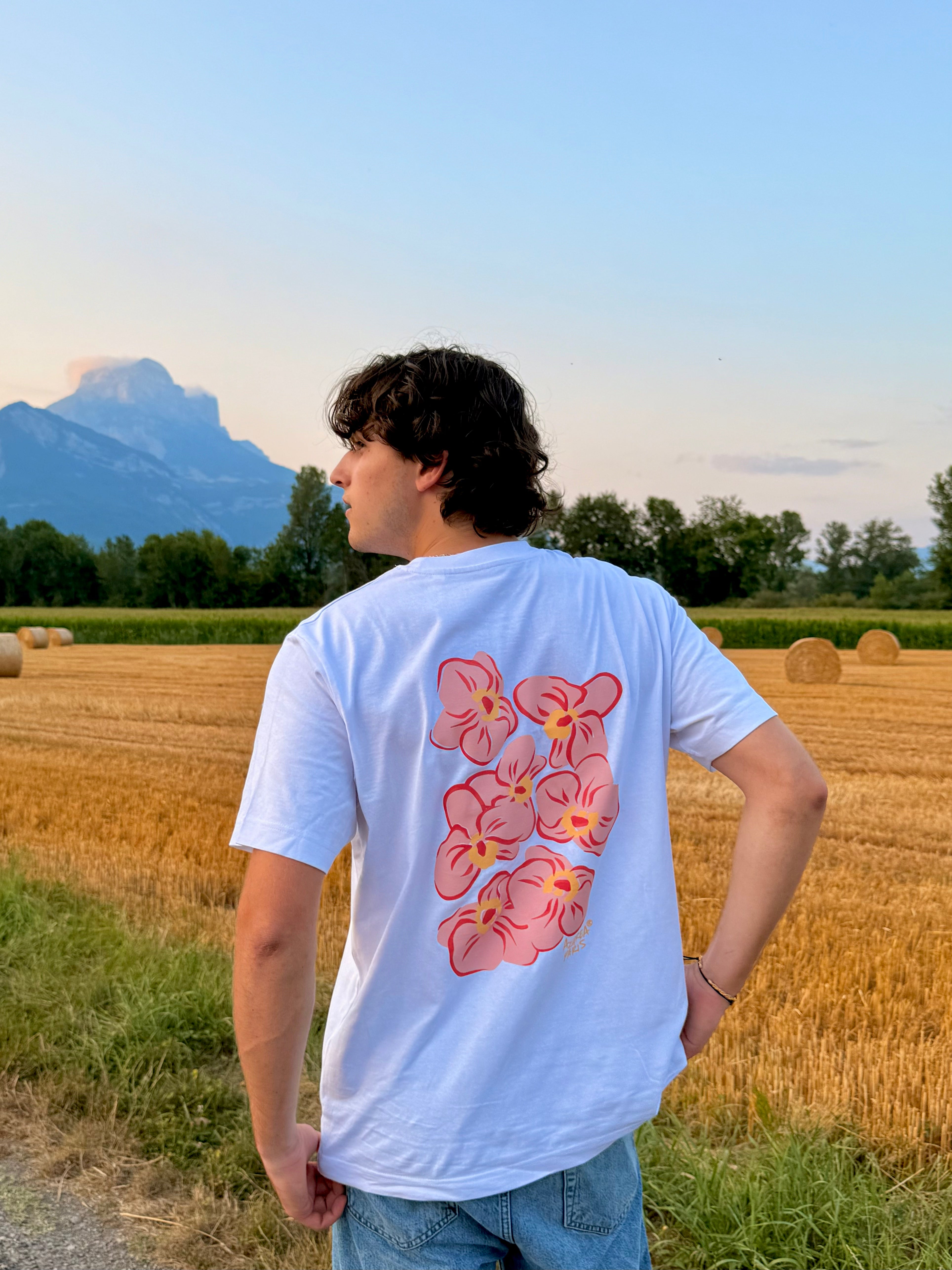 T-Shirt Pétalas - Rosa