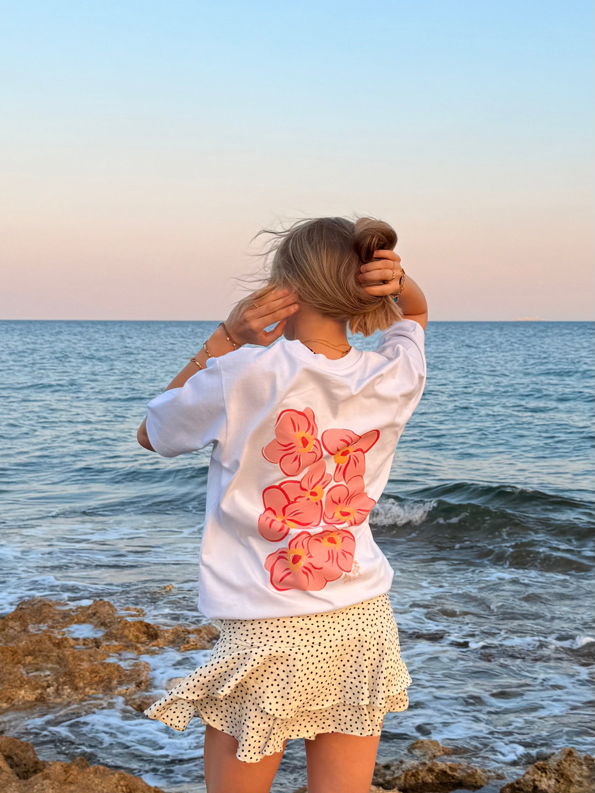 T-Shirt Pétalas - Rosa