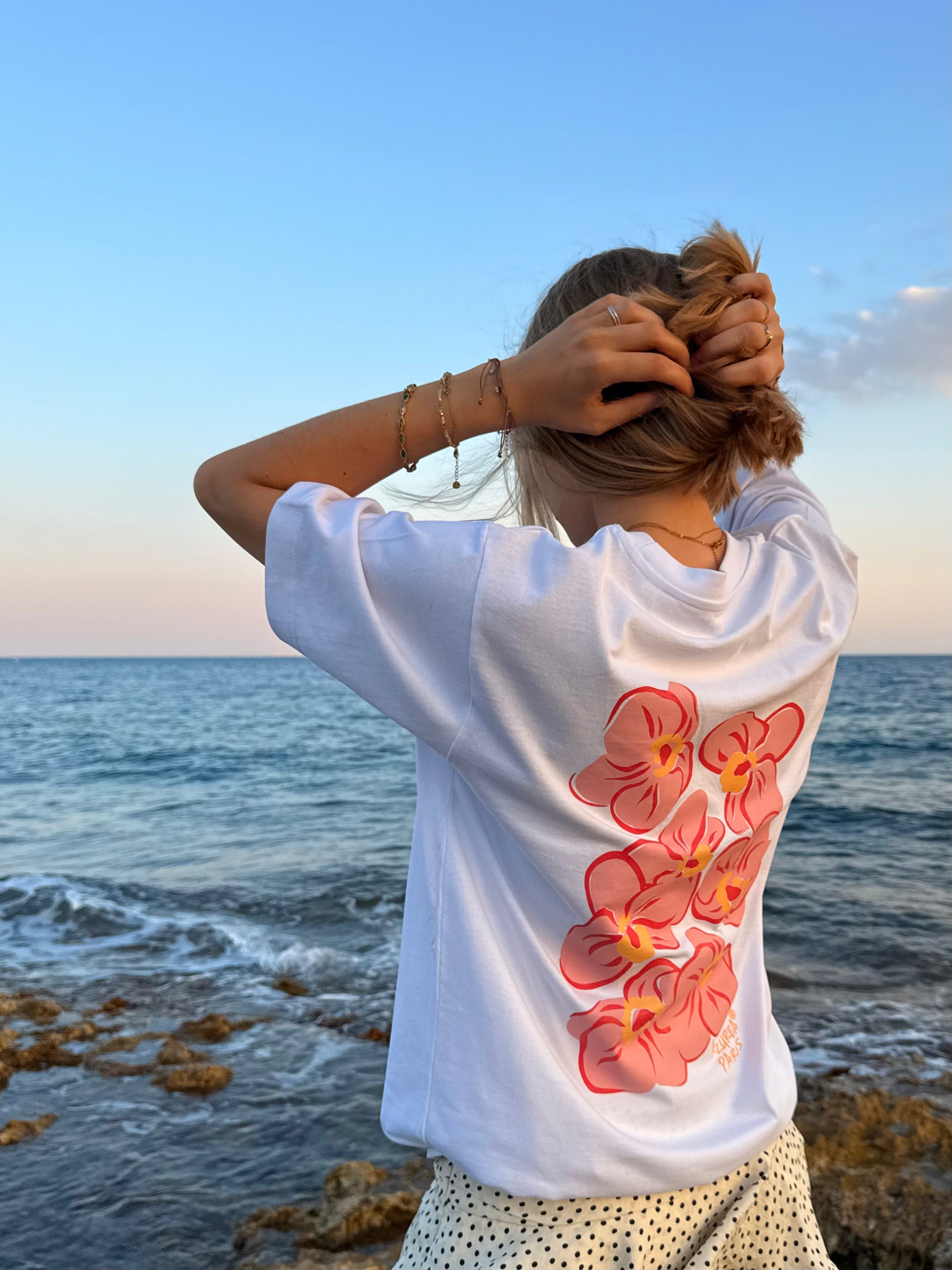 T-Shirt Pétalas - Rosa