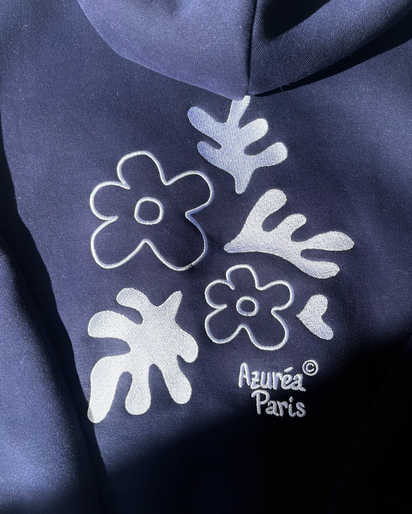 Midnight Edition "Winter Flower" Embroidered Sweatshirt
